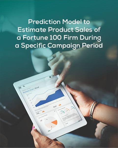 Prediction Model to Estimate Product Sal of a Fortune 100 Firm During a Specific Campaign Period